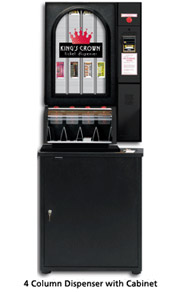4 Column Dispenser with Cabinet