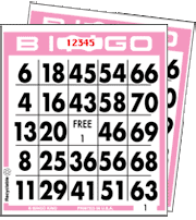 Giant Number Bingo Paper