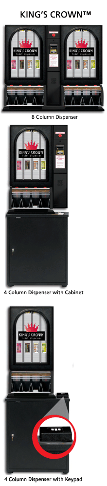 KING'S CROWN TICKET DISPENSER