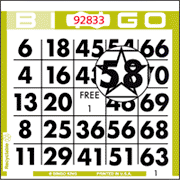 Lucky Star Bingo Paper