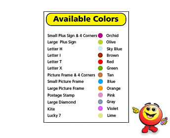PREPRINT&trade; BINGO - Available colors & patterns