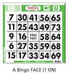 1 Bingo Paper Face