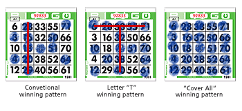 Bingo vindende mønstre